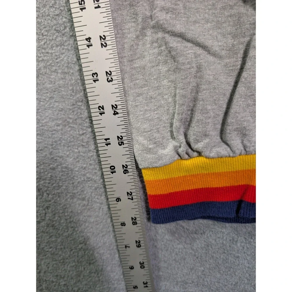 Aldi Rainbow Stripe Jogger Sweatpants Gray‎ Men's Medium Athleisure